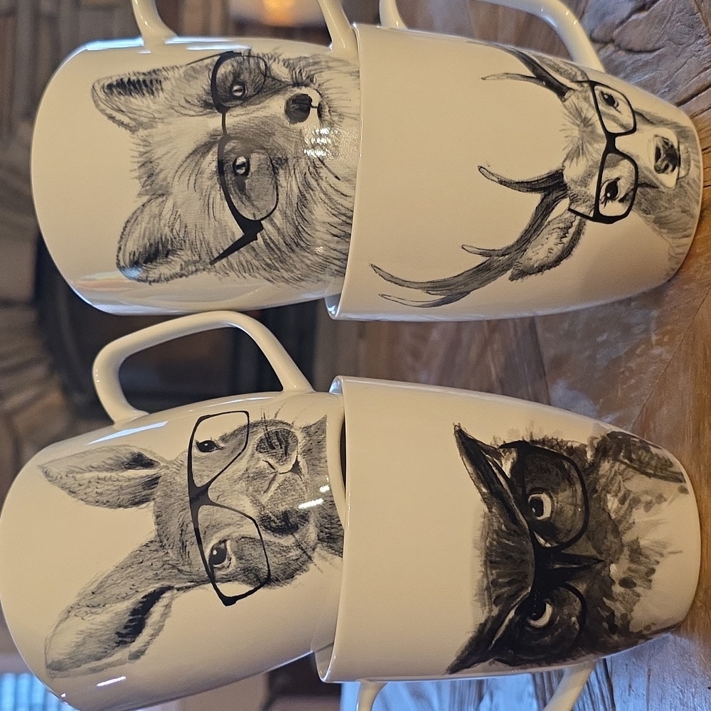 Stokes Owl Fox Deer Bunny Mugs!